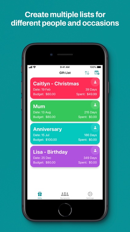 Gift List: Christmas Tracker