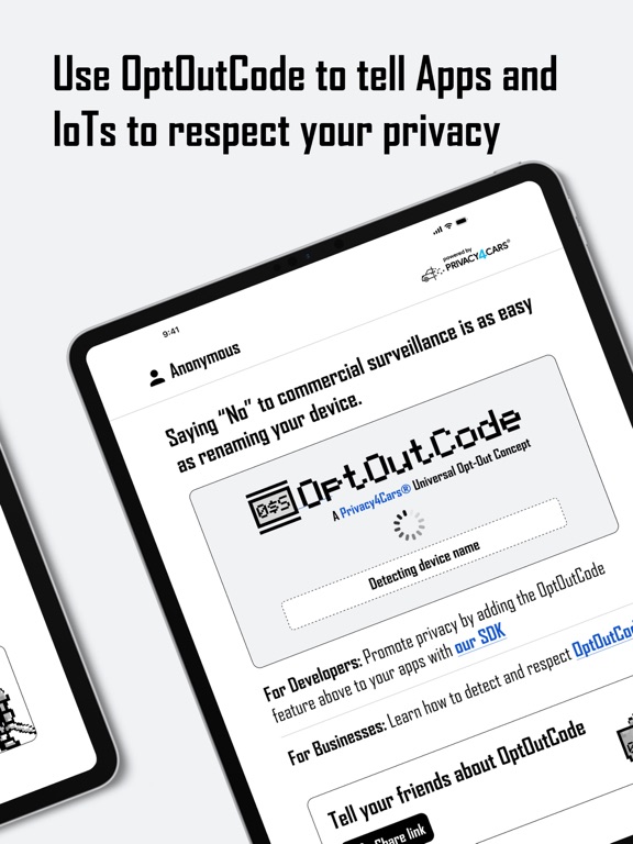 OptOutCode Easy Device Opt-Out