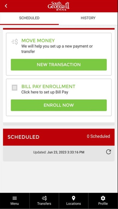 South GA Bank Screenshot