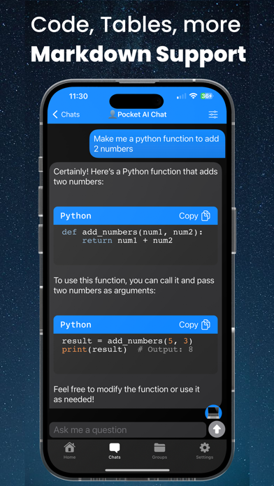 Pocket AI - Chatbot Assistant Screenshot