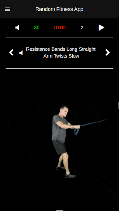 Random Fitness App Screenshot