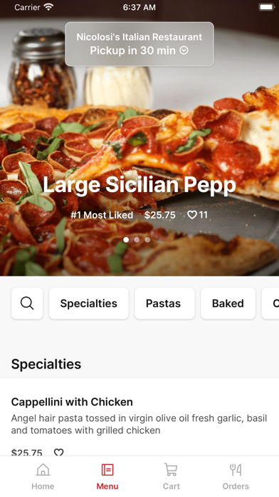 Nicolosi's Italian Restaurant Screenshot