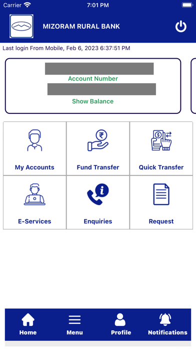 Mizoram Rural Mobile Banking Screenshot