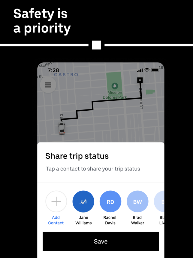‎Uber - Request a ride Screenshot