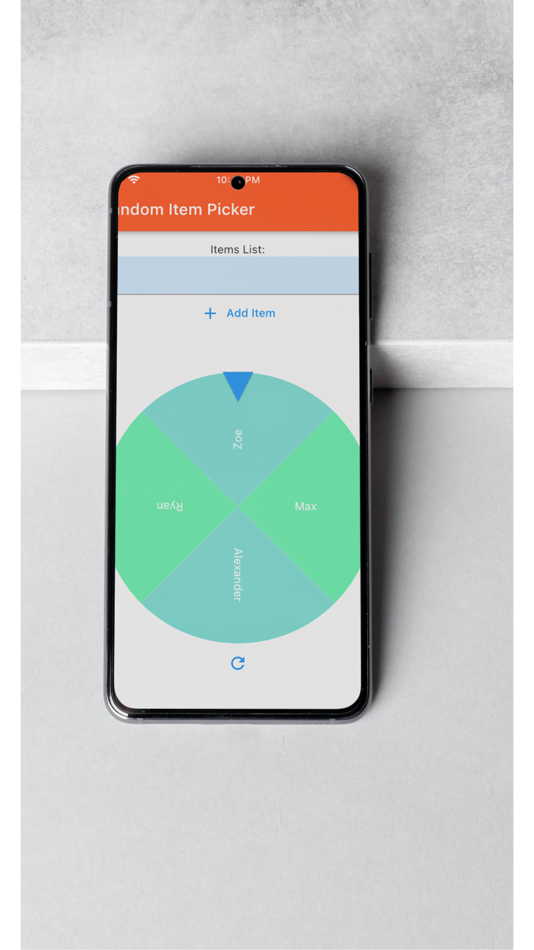 #1. Random Item Picker by DPH (iOS) Podle: Tristan Grobler