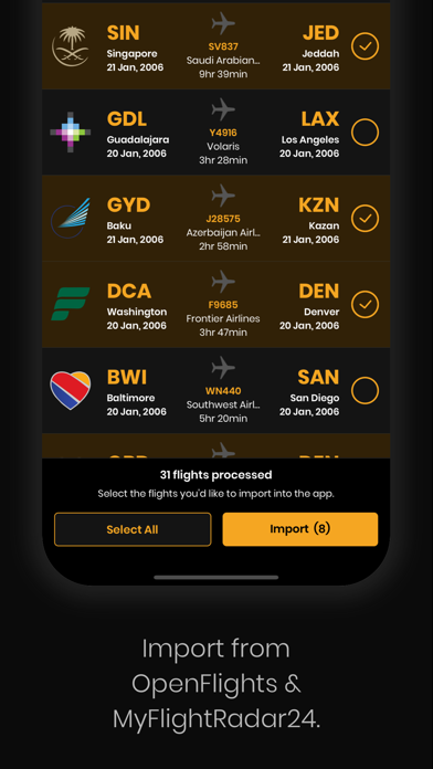 Fly - Log and share flights Screenshot