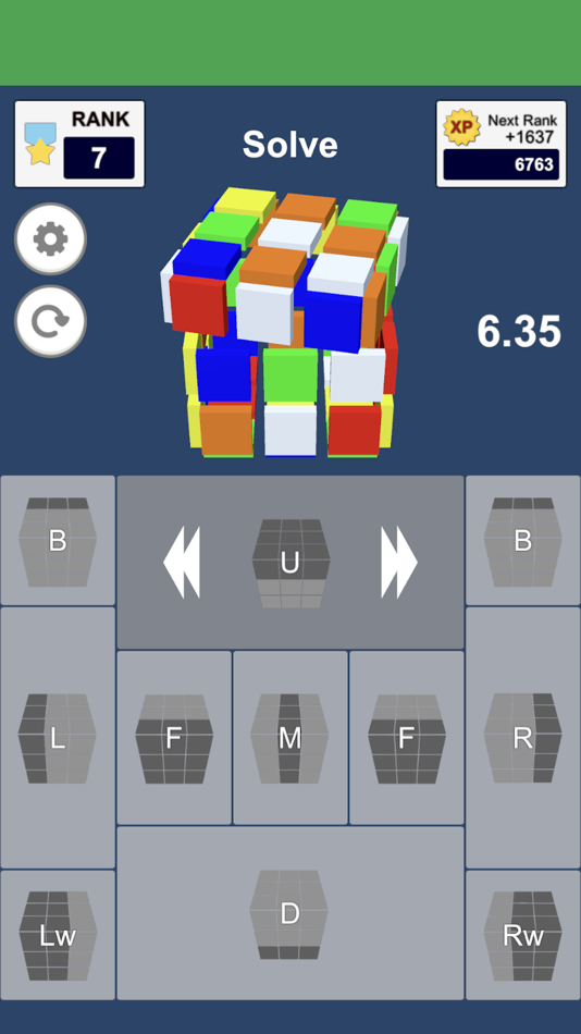 #1. Virtual Cube 3×3 (iOS) 由: Kohei Okada