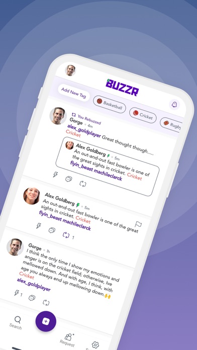 BUZZR, No B.S. Just Sports. Screenshot