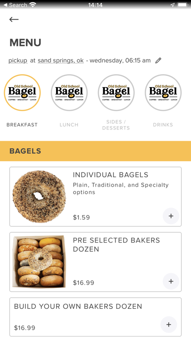 Old School Bagel Screenshot