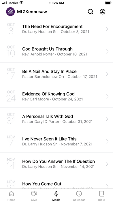 Mount Zion AME Kennesaw Screenshot