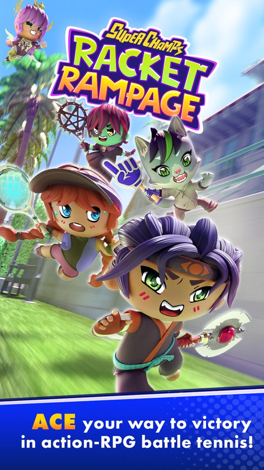 #1. Super Champs: Racket Rampage (iOS) โดย: Joyride Games, Inc.