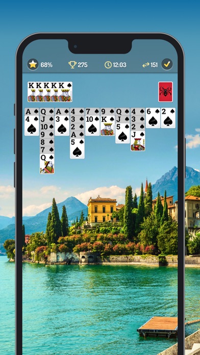 Spider Solitaire #1 Card Game Screenshot