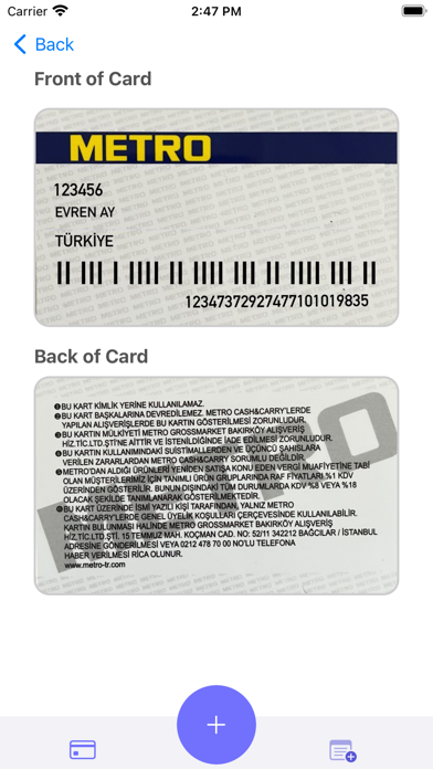 Card Holder - Loyalty Card Screenshot