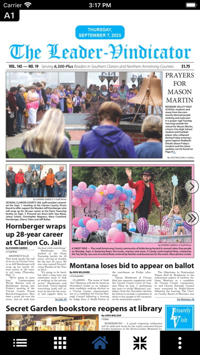 The Leader-Vindicator eEdition Screenshot