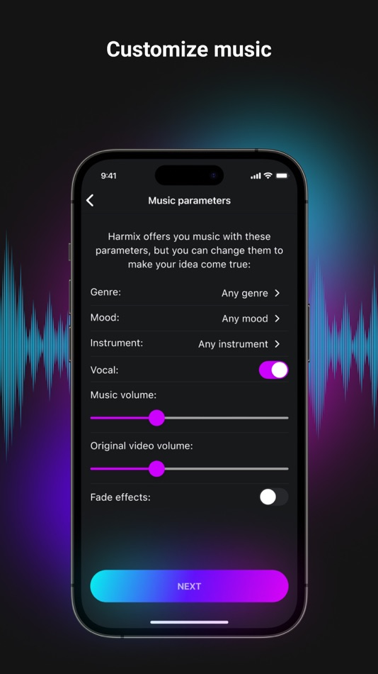 #3. Harmix - add music to video (iOS) Podle: Nazar Ponochevnyi
