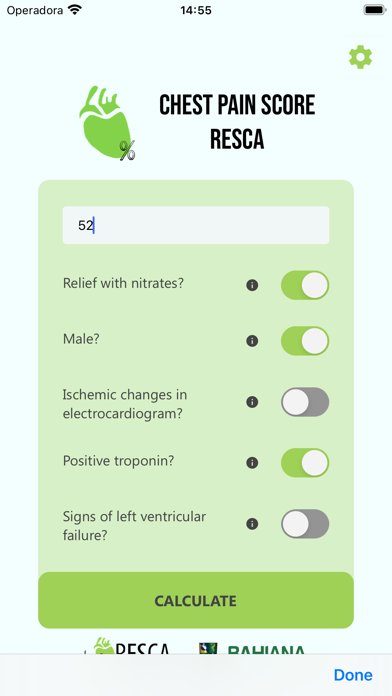 Chest Pain Score - RESCA Screenshot