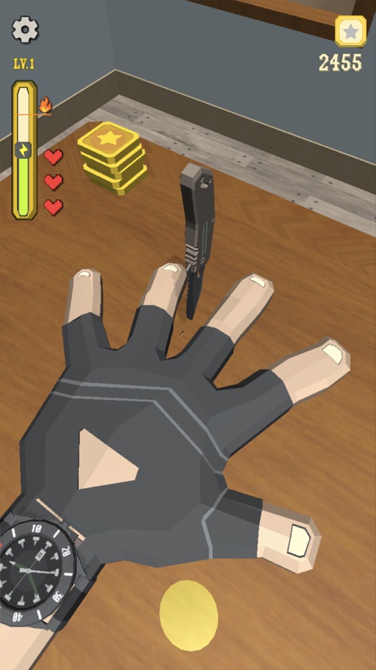 #1. Knife Finger Game (iOS) 由: Duy Nguyen