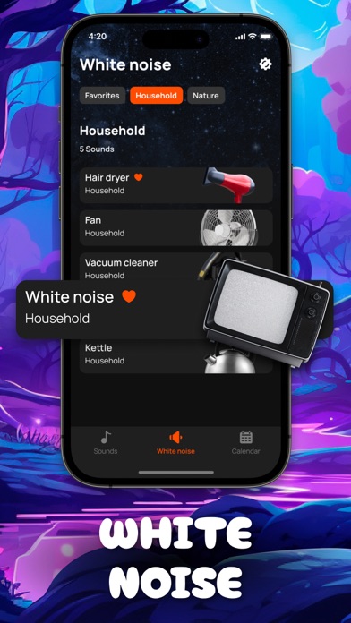 White Noise Calm Sleep Sounds Screenshot