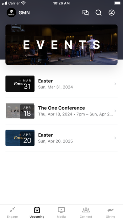 Gospel Mission Network Screenshot