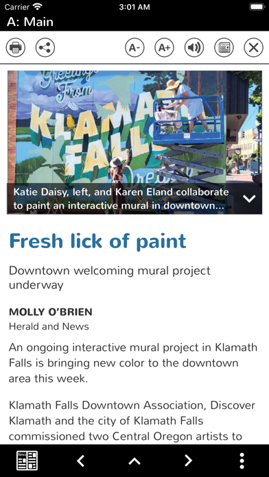Klamath Herald and News Screenshot