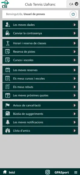 Game screenshot Club Tennis Llafranc apk