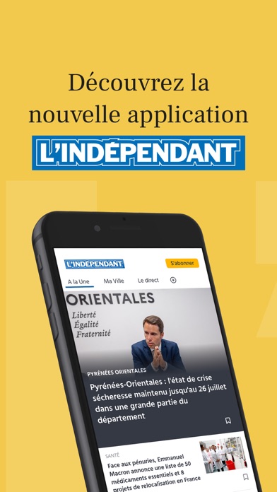 L'Indépendant, Actus locales Screenshot