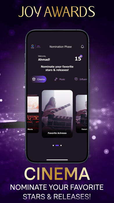 Joy Awards Screenshot