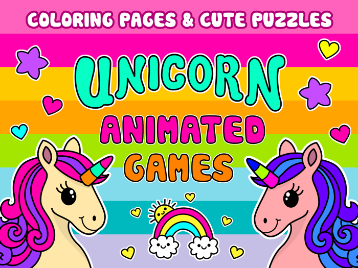 Unicorn Coloring Puzzle Games