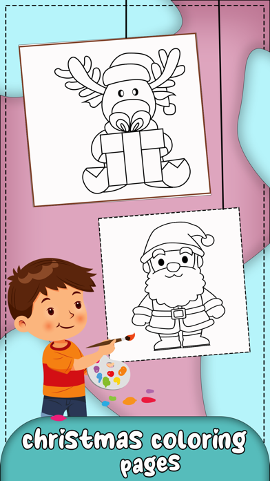 Christmas Coloring Book Game . Screenshot