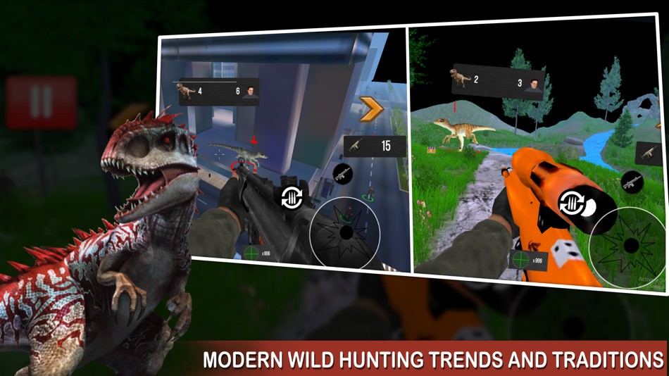 #2. Dinosaur Hunting Game Shooting (iOS) Podle: Nauman Khaliq