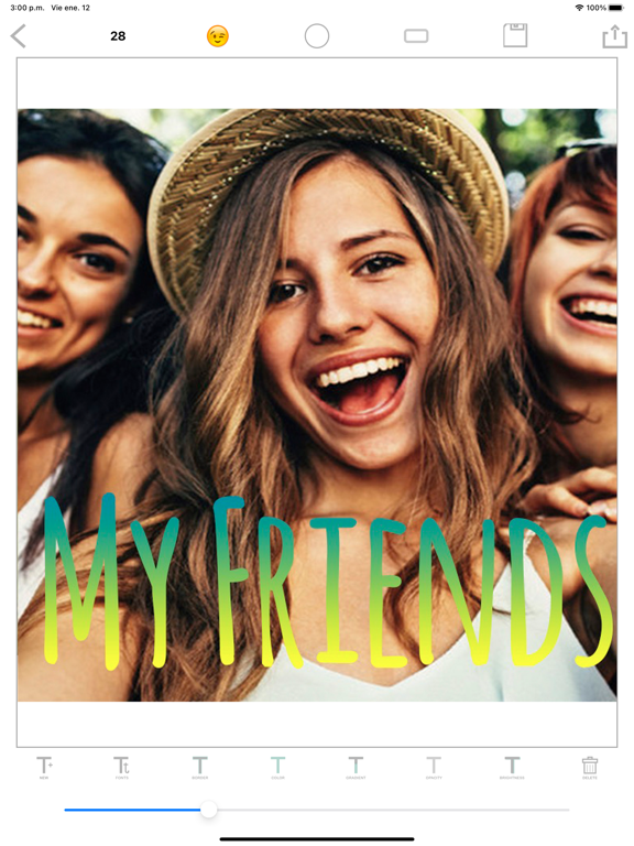 Write on photos add text iPad screenshot 5 - Photo & Video app