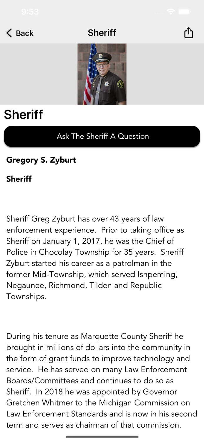 Marquette County Sheriff