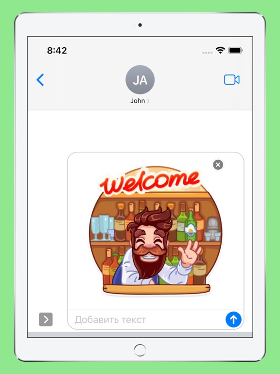 Bartender Stickers iPad screenshot 3 - Stickers app