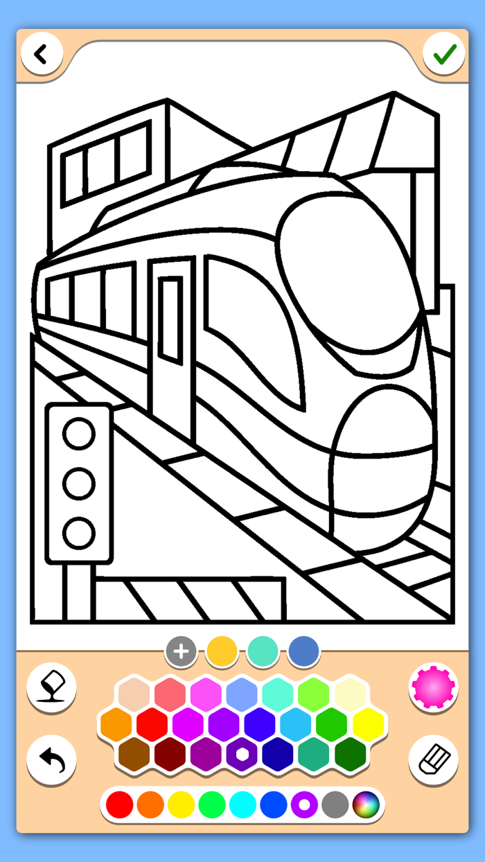 Trains coloring pages
