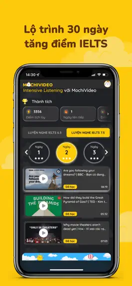 Game screenshot MochiVideo - Luyện nghe IELTS hack