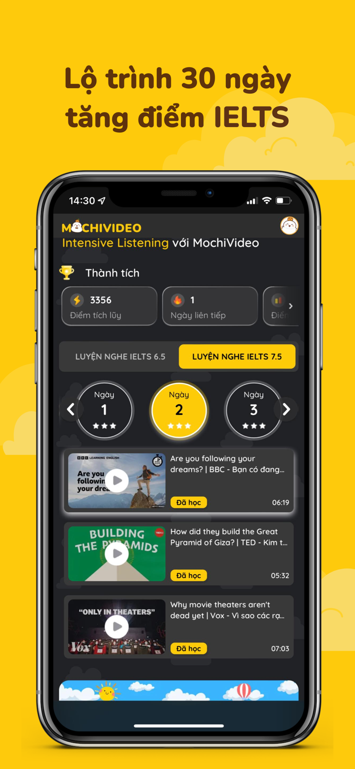 MochiVideo - Luyện nghe IELTS
