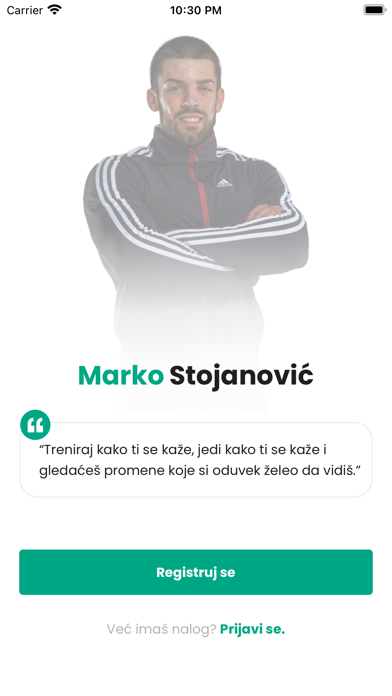 MS Fitness App Screenshot