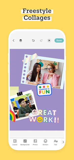 ‎PicCollage EDU Collage Maker Screenshot