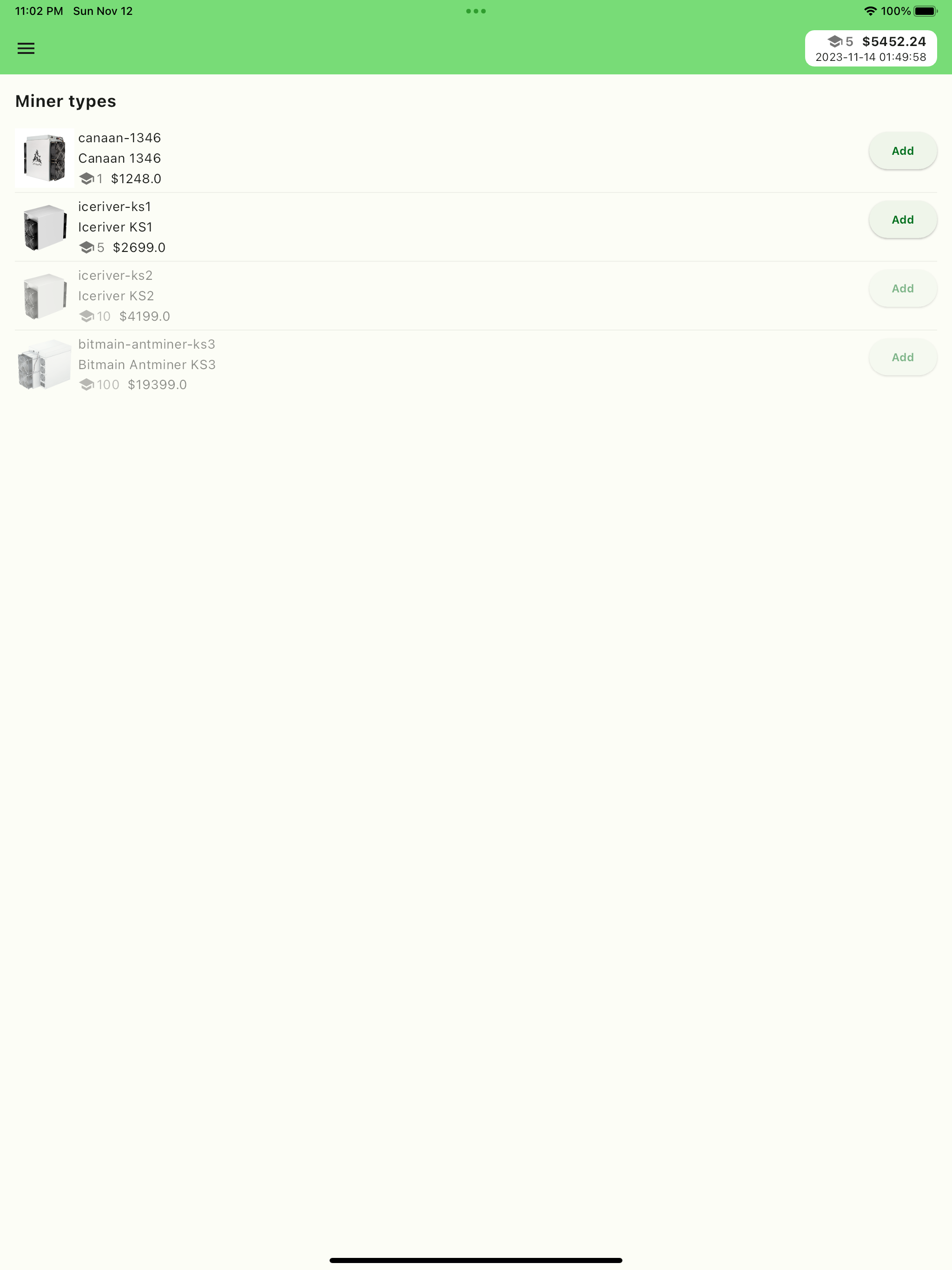 Crypto Mining Manager