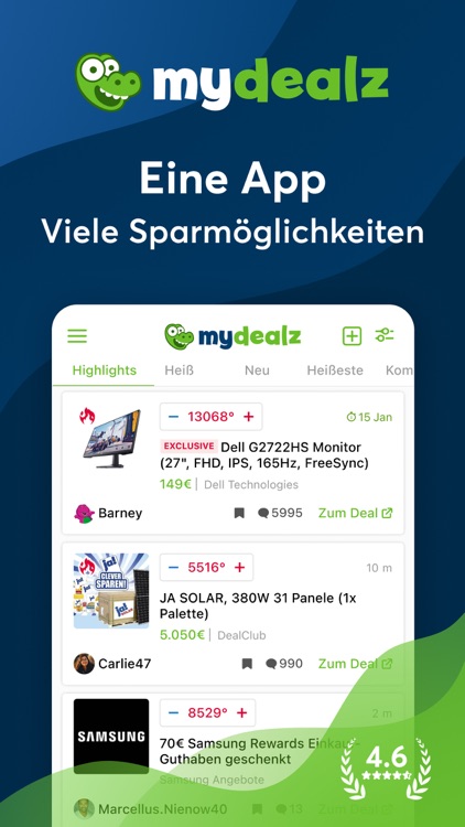 mydealz – Gutscheine, Angebote