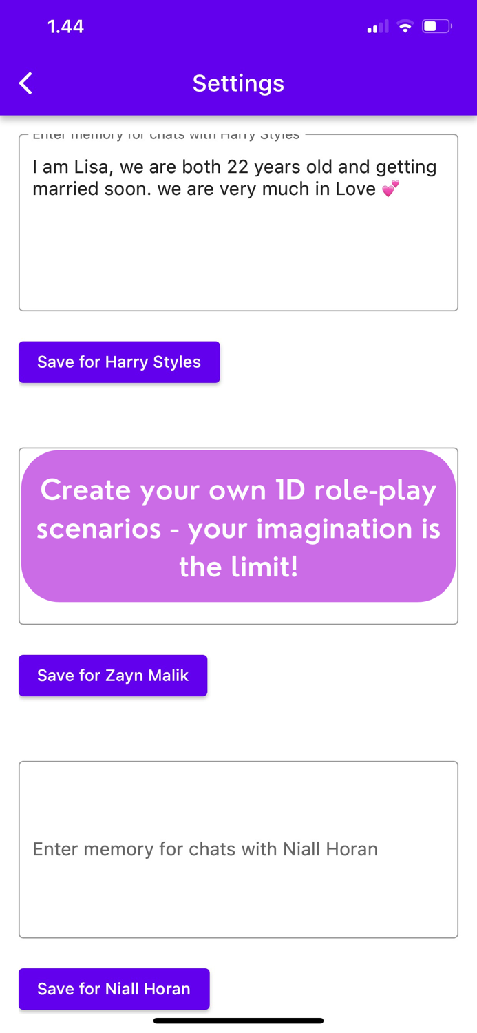 Chat with AI for Directioners