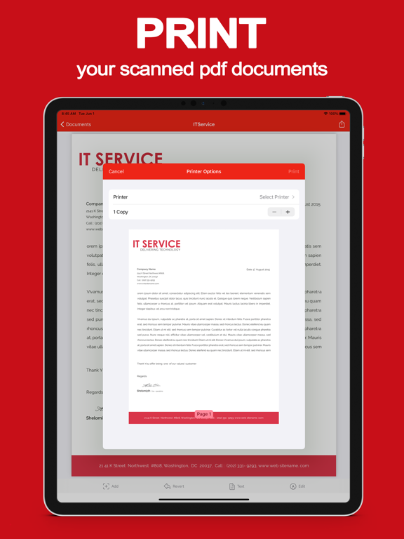 PDF Scanner ⋅ iPad screenshot 4 - Utilities app
