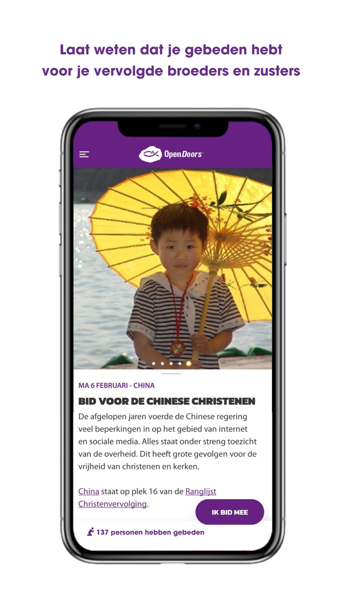 Open Doors GebedsApp