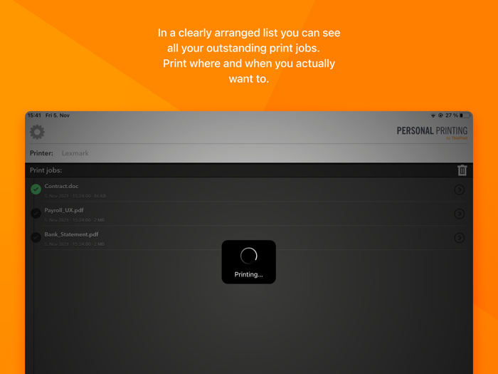 ThinPrint Personal Printing