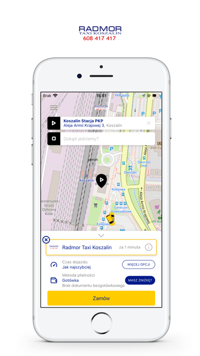 Radmor Taxi Koszalin Screenshot