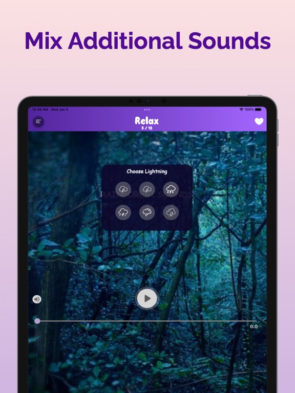 Screenshot #5 pour Relax Rain sounds - Meditation