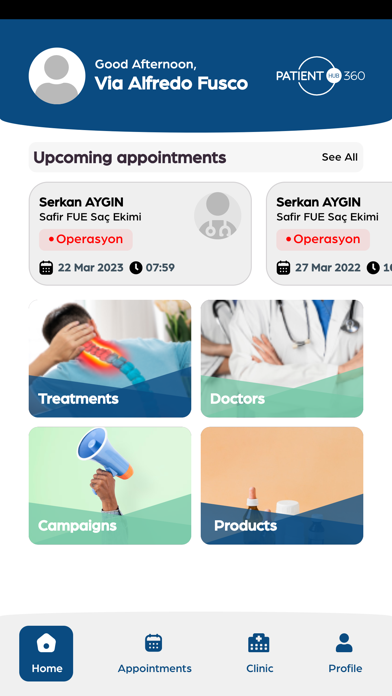 Patient Hub 360 - Patient Screenshot