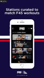 f45 x fitradio iphone screenshot 1