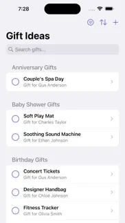 gift idea tracker & organizer iphone screenshot 1