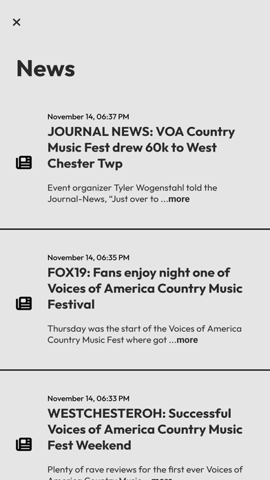 VOA Country Music Fest Screenshot